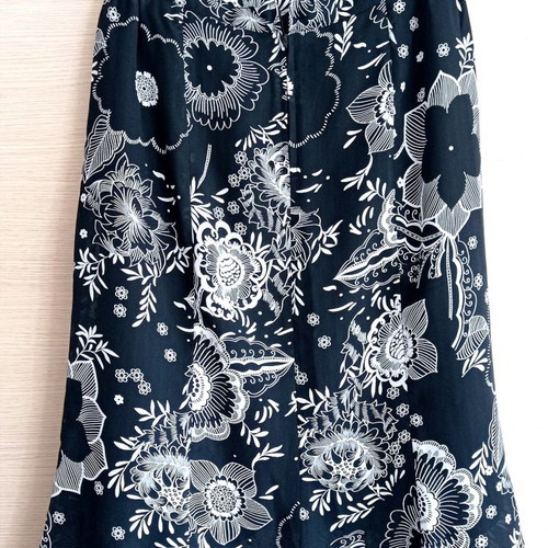Black and white cloque skirt used, Greek made