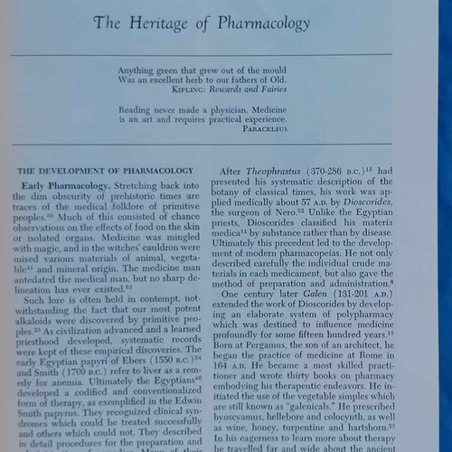 Textbook of Pharmacology used, rare 1953 edition
