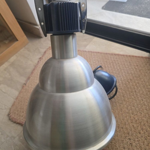 Metal ceiling light used, industrial design, 26cm diameter