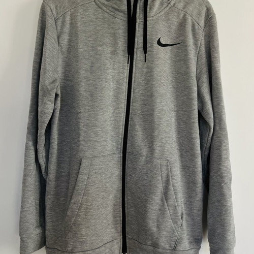 Nike zip-up hoodie like new, size M, black and grey