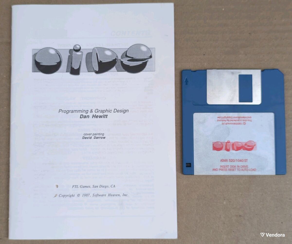 Oids Disk και Manual για Atari ST σαν… - € 30,00 - Vendora.gr