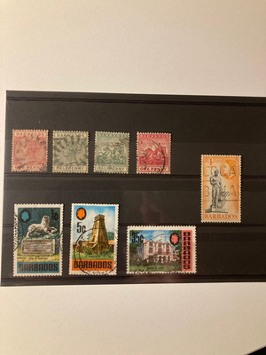 Barbados stamps used from 1882 and later