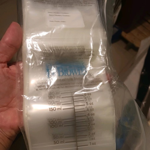 Breastmilk storage bags new, pack of 22