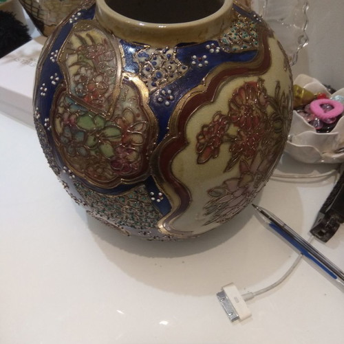 Royal Satsuma used vase 20 cm height