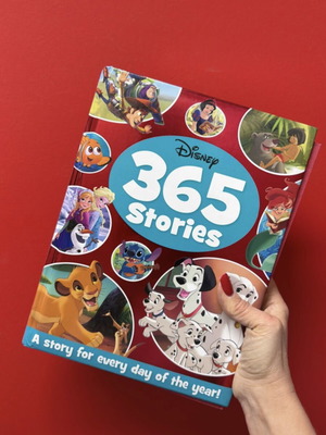 Disney 365 Stories book used with golden sprayed edges