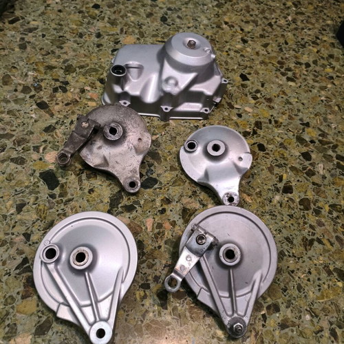 Genuine Rear Wheel Brake Plates Honda C50 & GLX used