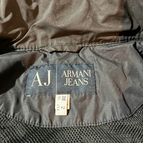 Armani jacket summer jacket with hood like new, black