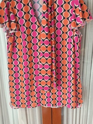 Women's summer blouse like new, multicolor, size S