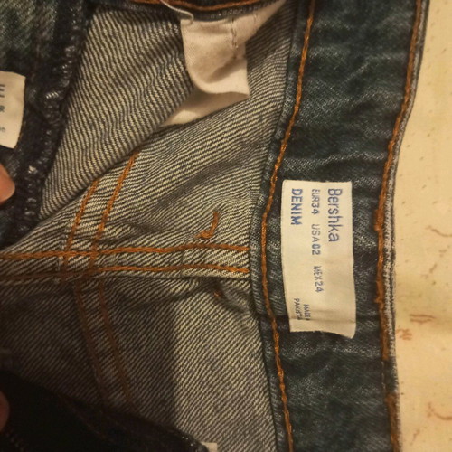 Denim shorts Bershka like new, blue, size XS