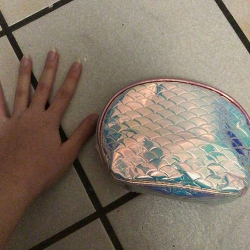 Mermaid toiletry bag used