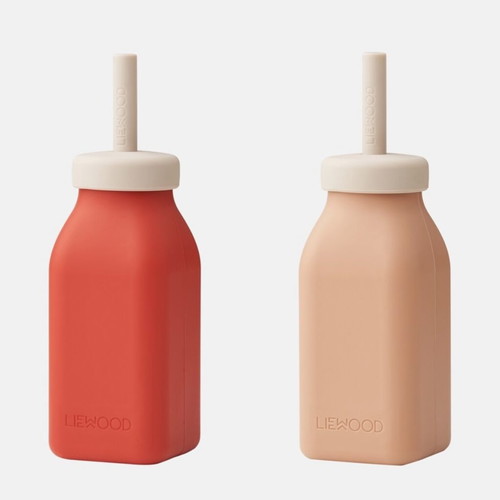 Liewood children's milkshake bottle new silicone material