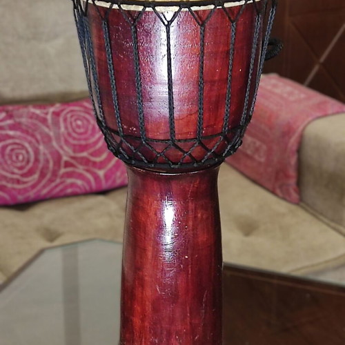 Handmade Djembe drum from Indonesia like new, solid wood 57cm