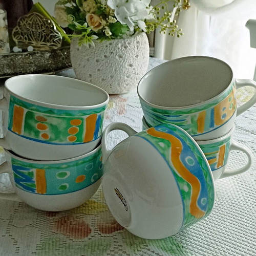 Large cups like new, set of 5 pieces