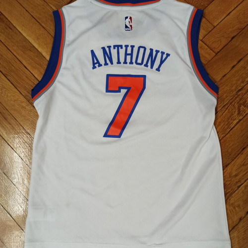 New York Knicks Adidas NBA basketball vest used, Carmelo Anthony 7