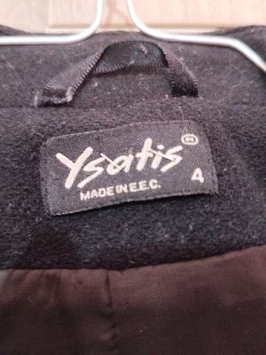 Ysatis wool coat used, size 4 (S/M), black