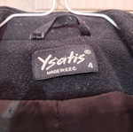 Ysatis wool coat used, size 4 (S/M), black