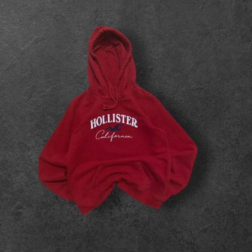 Hollister red women's hoodie almost new, size S