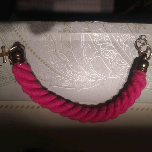 Bracelet pink thick braid like new