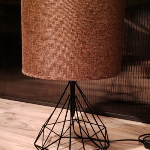 Table-Ceiling Lamp used, 2 in 1, metal diamond design
