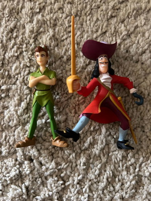 Peter Pan and Captain Hook Disney figures like new