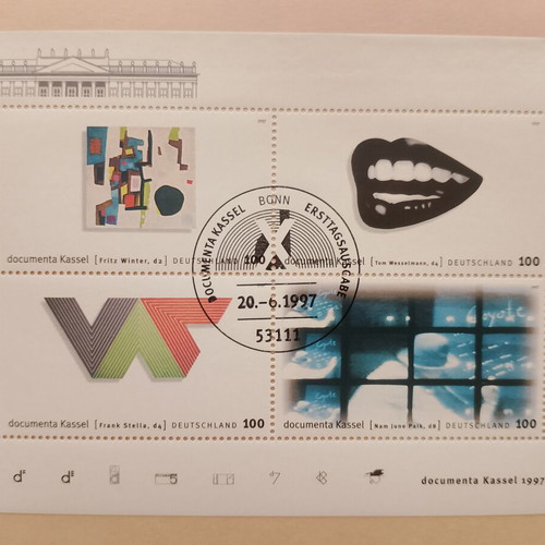 German 1997 stamp with Bonn first day cover postmark
