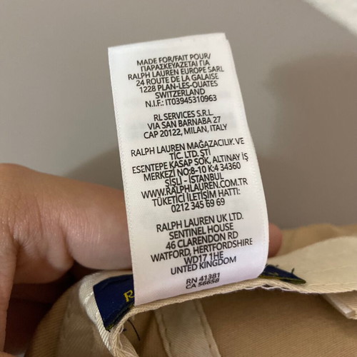 Polo Ralph Lauren beige hat, new