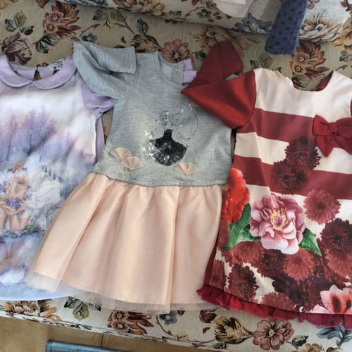 Girls' dresses like new, size 2-3 years, 92 cm