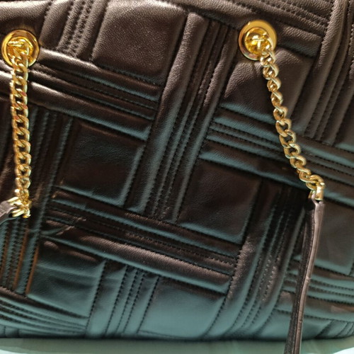 DKNY shoulder bag new, black leather with dust bag