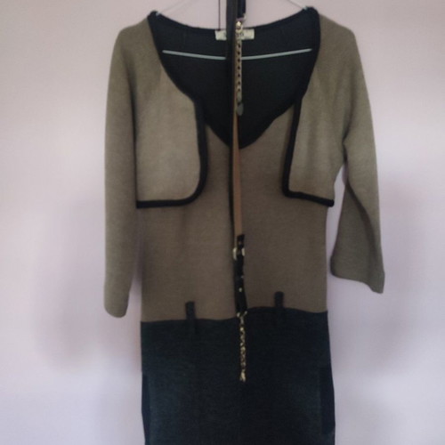 Sogo club knitted dress with belt used, size small