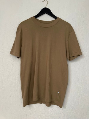 Selected men's organic cotton t-shirt like new, size L, brown