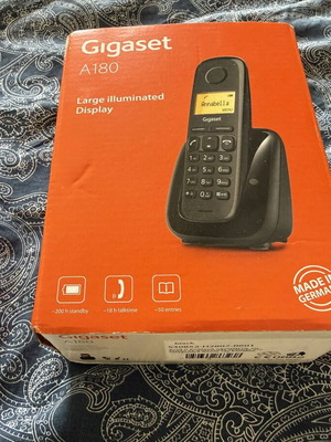 Gigaset A180 cordless phone new, black