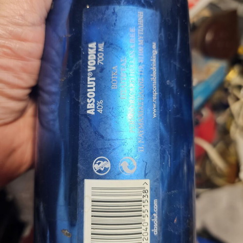 Absolut vodka collectible bottle used