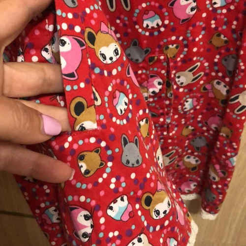 H&M red dress with hidden pockets, size 5-6 years, like new