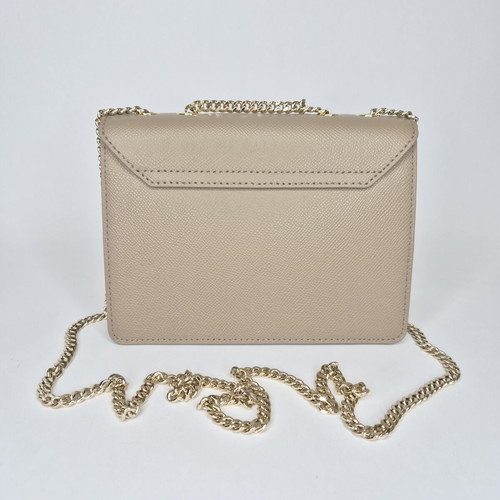 Furla Venere Mini Bag new, dark grey-beige leather crossbody