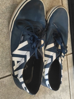 Vans shoes used, size 41, blue with minor wear