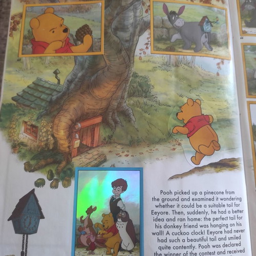 Panini album Winnie the Pooh used with poster and fabric stickers