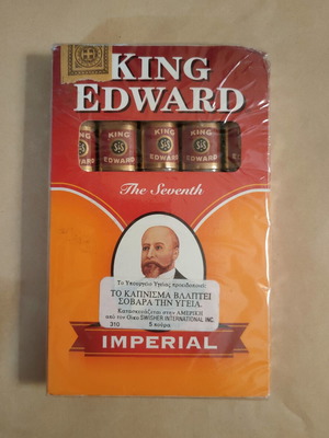 King Edward Imperial Cigarillos new, 1990s sealed pack