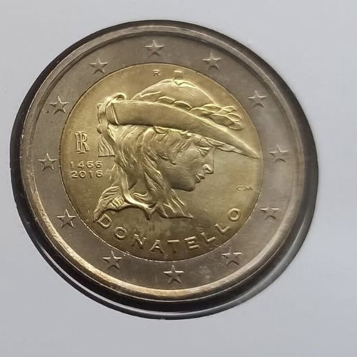 Donatello 2 euro unc 2016 Italy in capsule