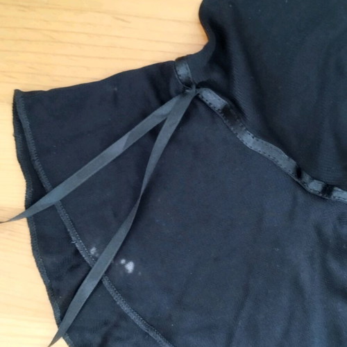 On Line black blouse with bell sleeves used
