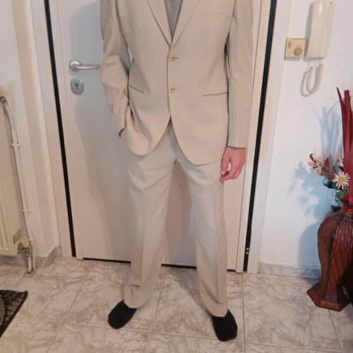Sogo suit new, men's beige, size large