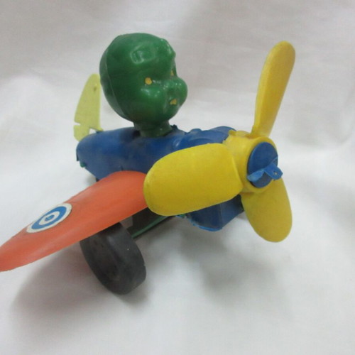 Panigyriotiko Greek Airplane Toy with Pilot 25cm like new 60s