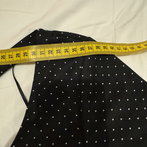 H&M dress skater style medium black with white polka dots like new