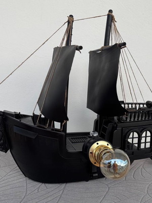 Καράβι-Φωτιστικό Καινούργιο Χειροποίητο Διακοσμητικό