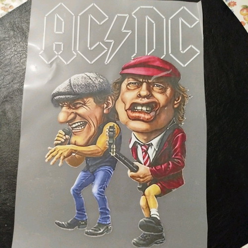 AC/DC iron-on patch new with Brian Johnson and Angus Young
