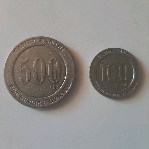 Casino Xanthi chips like new, collectible