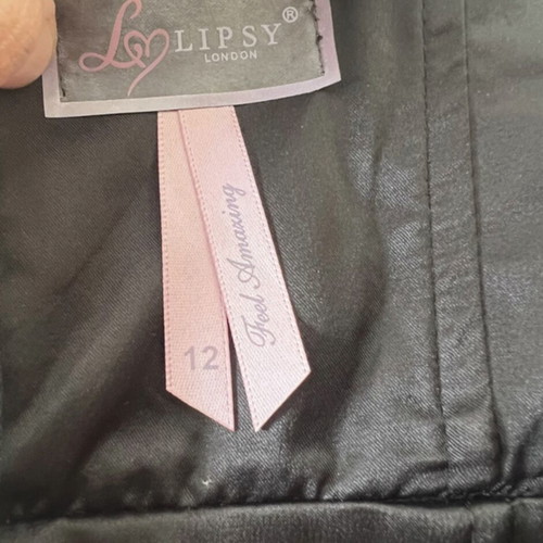 Little Black Silk Dress Lipsy London like new, size M