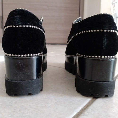 Fred platform moccasins black size 39 used