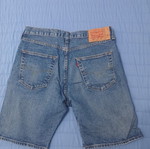 Levi's 501 men's denim shorts, size L, blue