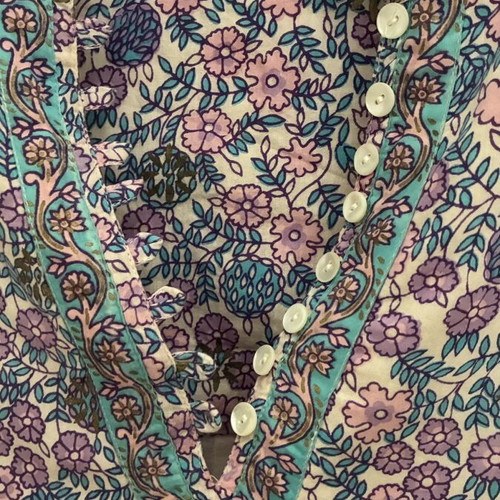 Fusion Indian cotton dress L, multicolor