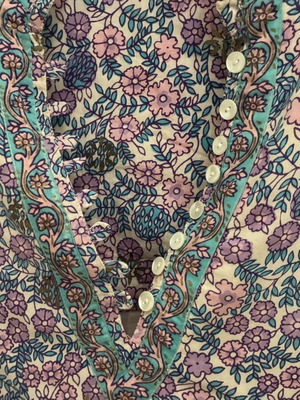 Fusion Indian cotton dress L, multicolor